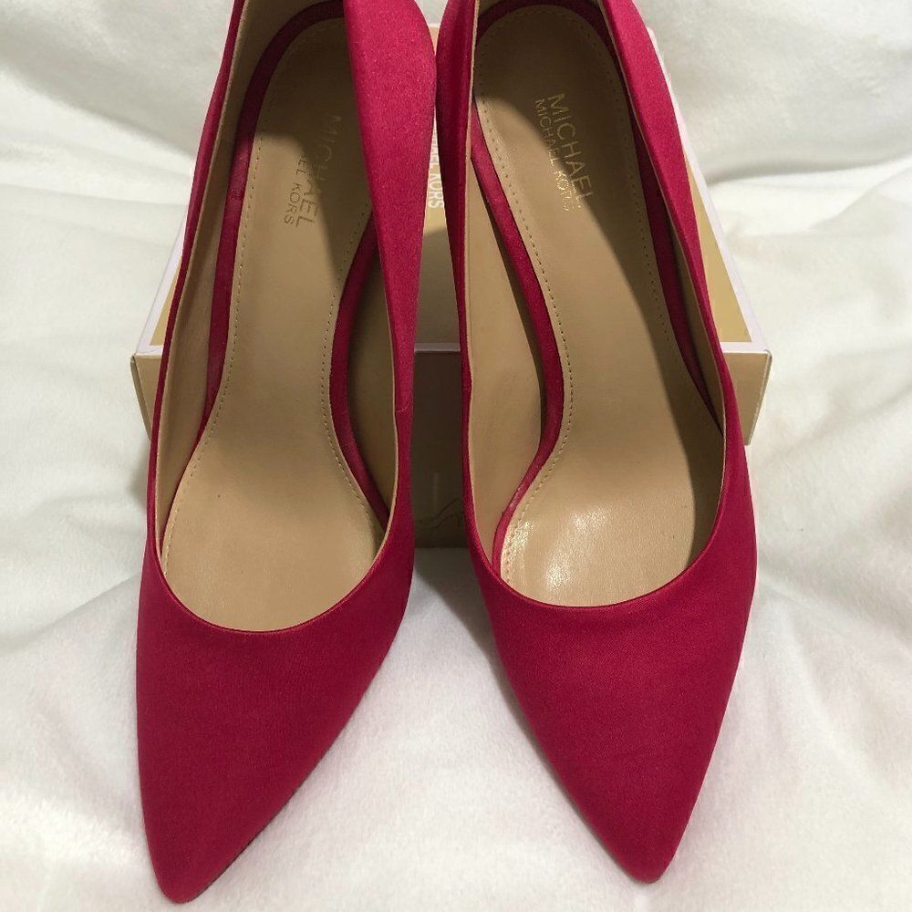 Michael Kors Claire Satin Pump - Ultra Pink - Picture 8 of 11